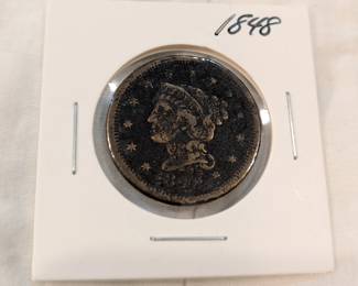 2 1848, 1845 Large Cents