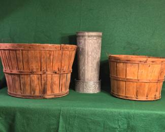 vintage apple picking baskets