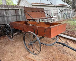 Restored antique wagon