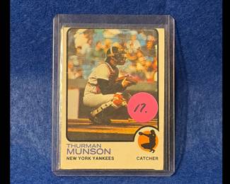 1973 Topps Thurman Munson card