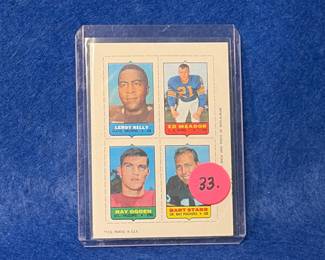 1969 four and one Bart Starr Topps