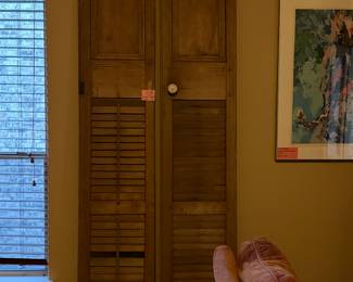 Tall, antique shutter doors. 92 inches tall