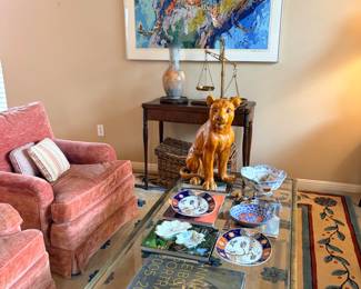 Mid Century Big Cat Statue 