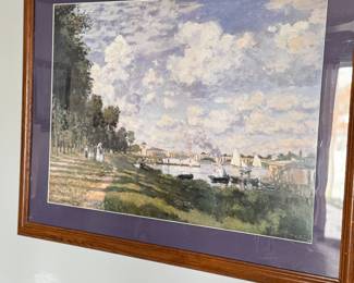 large landscape scene with great matte and frame 