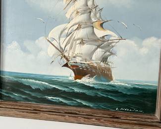 hand painted oil on canvas 