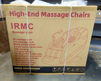 2025 IRMC Massage Chair, Unused, See Lot #238 For Pictures Of Massage Chair Unboxed 
