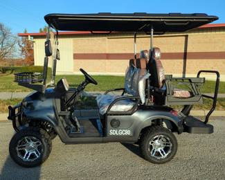 2025 SD Lanch SDLGC80 Four Person Golf Cart, Unused 