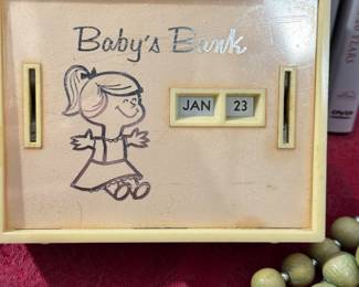 antique baby bank 