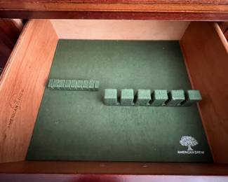 W72 - $150. American Drew Lighted China Cabinet - moves in 2 pieces. Measures 52" wide x 16" deep x 78" tall. Base is 27". Top is 51". Solid wood - very good condition with a few minor marks. 2 glass shelves - not adjustable. 