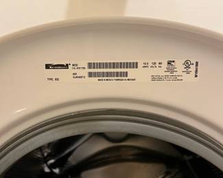 W89 - $75. Kenmore Front Loading Washing Machine. Model 110.47511700. 