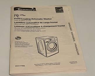 W89 - $75. Kenmore Front Loading Washing Machine. Model 110.47511700. 
