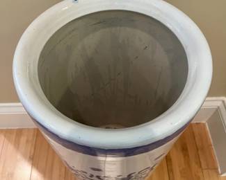 W34 - $50. Decorative Umbrella / Cane Holder. Measures 9" across x 18.75" tall. 