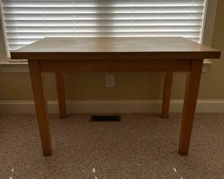 W84 - $150. Storehouse Butcher Block Table. Measures 48" x 30" x 29.5" tall. 