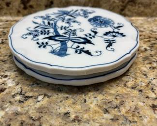 W36 - $100. Blue Danube China. Most have the Rectangle Stamp - some have oval. Coffee Pot, 2 Trivets, 2 oval serving bowls, 12 cups & saucers, 2 cereal bowls, 3 soup bowls, 5 plates, 2 small pitchers, creamer. 