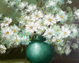 W83 - $75. Robert Cox signed & framed original painting. Measures 39" x 27" tall. 