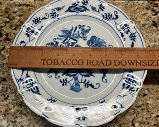 W36 - $100. Blue Danube China. Most have the Rectangle Stamp - some have oval. Coffee Pot, 2 Trivets, 2 oval serving bowls, 12 cups & saucers, 2 cereal bowls, 3 soup bowls, 5 plates, 2 small pitchers, creamer. 