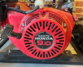 W96 - $300. Honda Generator. GX270. Family believes it's never been used - no gas in the tank. Pulls freely. Model ES5000 SHHP