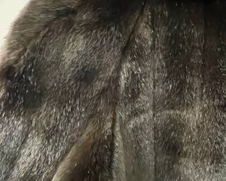 C1 - $250. Tyber by St. John Made in France. FAUX Fur full length coat. Pit to pit flat across measures 24/25". Length 51". Fits Medium / Large. 