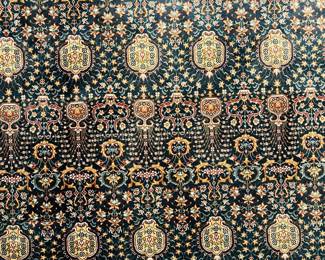 W18 - $1,750. Matis Private Collection Living Room Rug. Cotton & Silk blend. Measures 7'3" x 10'2". Design "Floral". (Owner Paid $12,000.) Beautiful colors and very soft feel!