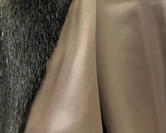 C1 - $250. Tyber by St. John Made in France. FAUX Fur full length coat. Pit to pit flat across measures 24/25". Length 51". Fits Medium / Large. 