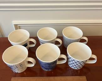 W69 - $20. Royal Doulton "Pacific" Set of 6 Mugs. 