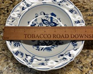 W36 - $100. Blue Danube China. Most have the Rectangle Stamp - some have oval. Coffee Pot, 2 Trivets, 2 oval serving bowls, 12 cups & saucers, 2 cereal bowls, 3 soup bowls, 5 plates, 2 small pitchers, creamer. 