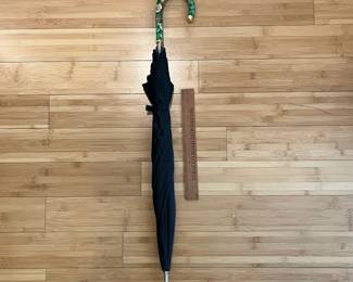 W32 - $25. Pansy Cloisonne Handled Umbrella. Umbrella is in great condition!