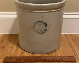 W78 - $40. The Buckeye Pottery #2 Crock. 