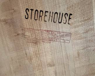 W84 - $150. Storehouse Butcher Block Table. Measures 48" x 30" x 29.5" tall. 