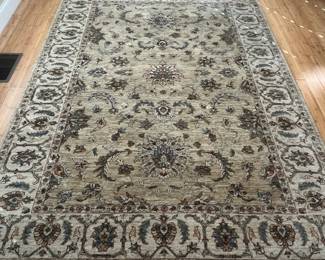 W13 - $250. Marcella Fine Rugs. Premium Preshawar Weave. Wool Pile on Cotton Foundation. Measures 9' x 6'. No stains noted very good condition! No smoking / No pets. 