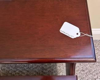 W46 - $30 Each. Bombay Company Step Stool. 1 available. Measures 17.25" wide x 15" deep x 15" tall. (Were used to get into a taller bed.)