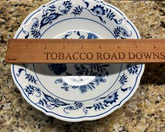 W36 - $100. Blue Danube China. Most have the Rectangle Stamp - some have oval. Coffee Pot, 2 Trivets, 2 oval serving bowls, 12 cups & saucers, 2 cereal bowls, 3 soup bowls, 5 plates, 2 small pitchers, creamer. 