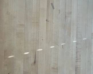 W84 - $150. Storehouse Butcher Block Table. Measures 48" x 30" x 29.5" tall. 