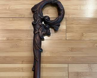W26 - $50. Carved Wooden Cane. *Very* Light weight wood. 