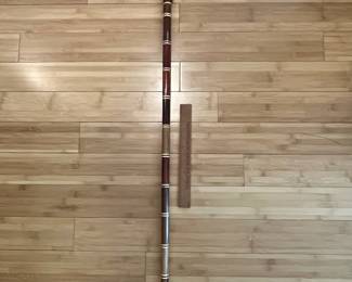 W25 - $50. Banded Wood with Carved Bird Head. 