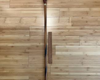 W24 - $50. Carved Eagle Cane with brass band. 