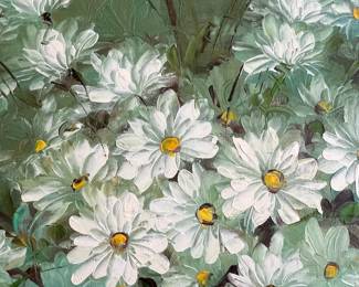 W83 - $75. Robert Cox signed & framed original painting. Measures 39" x 27" tall. 