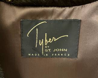 C1 - $250. Tyber by St. John Made in France. FAUX Fur full length coat. Pit to pit flat across measures 24/25". Length 51". Fits Medium / Large. 