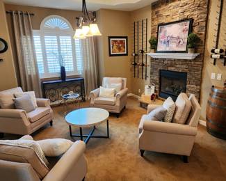 Imagine this being your sitting room....now stop imagining and come buy it at an amazing price. Hand picked by a professional interior design company...all of these pieces are picked to coordinate and compliment. Sold individually or as a set!!!