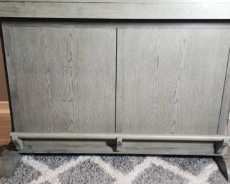 Custom built stand alone bar. Bar has foot rest, interior shelves, drawer, and cabinet. Sturdy and in excellent shape. The starting point of any great home bar!