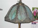 Slag Glass Hanging Light