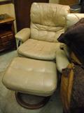 Pair Reclining Chairs w/Ottoman's
