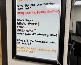 This was at Schertz City Hall when I went in last week. I thought you might enjoy it. Happy Thanksgiving