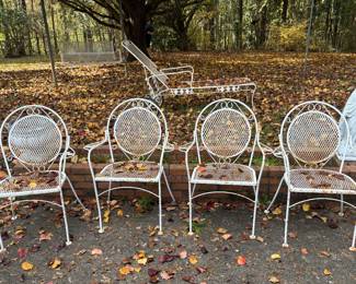 Vintage Wrought Iron Patio Chairs