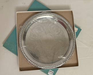 Vintage Silver Serving Tray