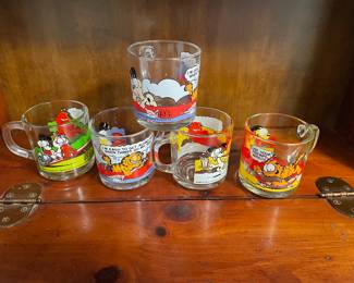 Garfield Glass collection McDonalds. 