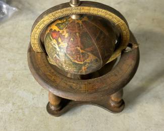wooden globe