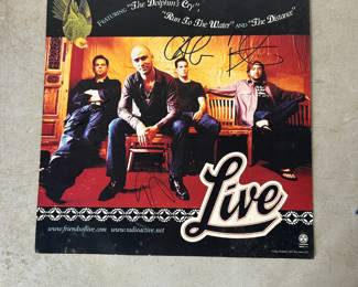 Live signed poster