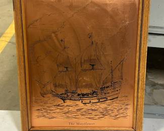 mayflower copper etching