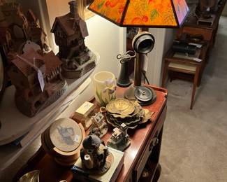 Vintage brass and lamp